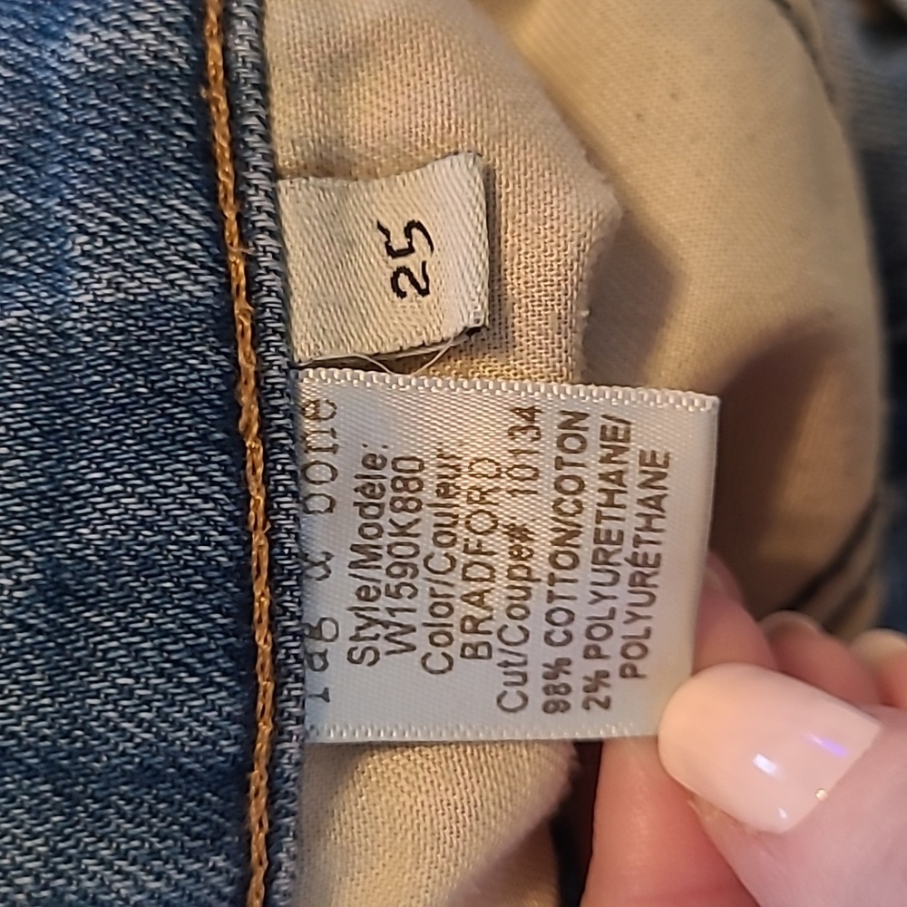 Rag & Bone The Dre slim straight jean sz 25 style W1590K880 Bradford medium wash - Picture 7 of 11